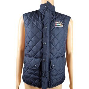 Women's Joe Gibbs Racing NASCAR Vest Size M Kyle Busch‎ M&M Racing Black Quilted
